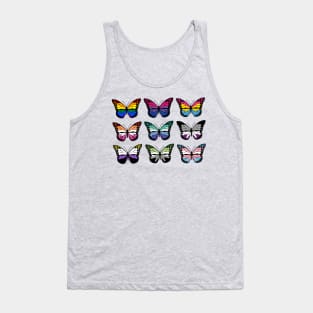 Colorful Butterflies Tank Top